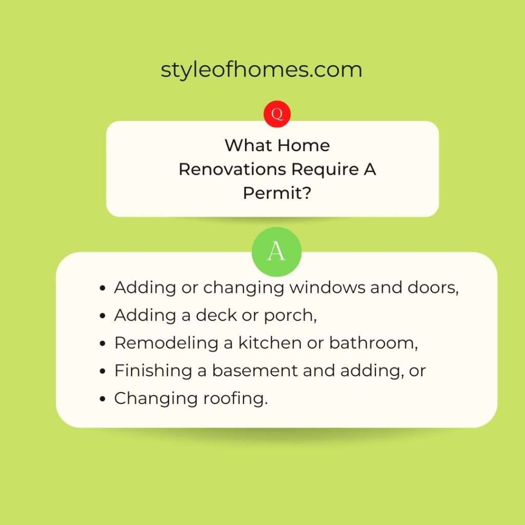 Answers What Home/flat Renovations Require A Permit