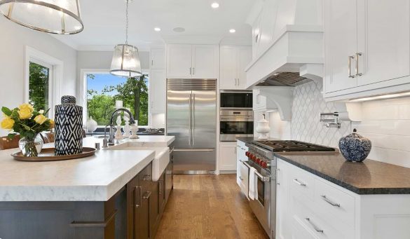 upstands in the kitchen