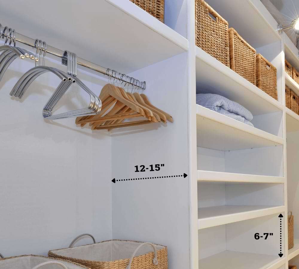 Standard Closet Rod Depth