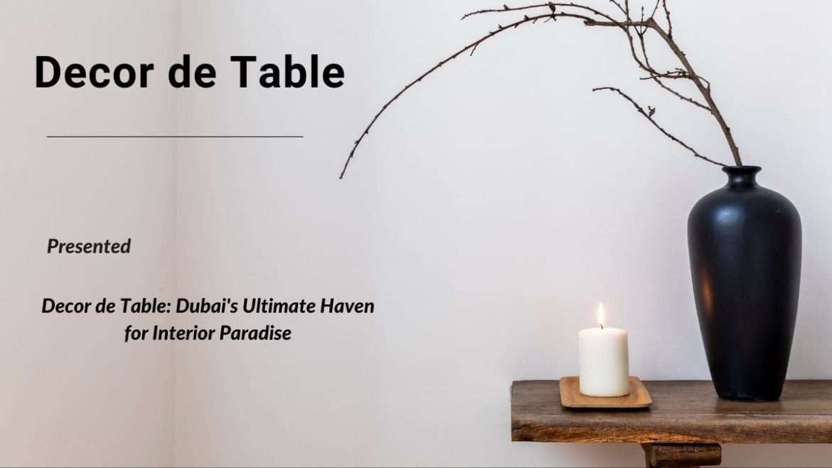 Decor de Table Decor de Table