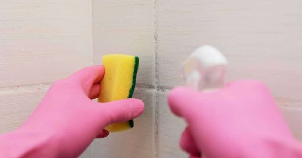 easiest way to clean grout without scrubbing