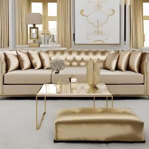 Luxurious Gold: colours that go with beige sofa