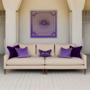 Regal Purples: Colours that go with beige sofa